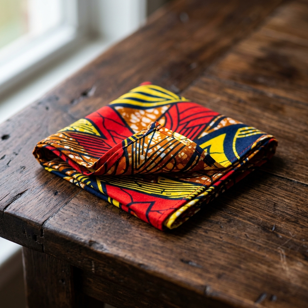 Wax Print Pocket Square